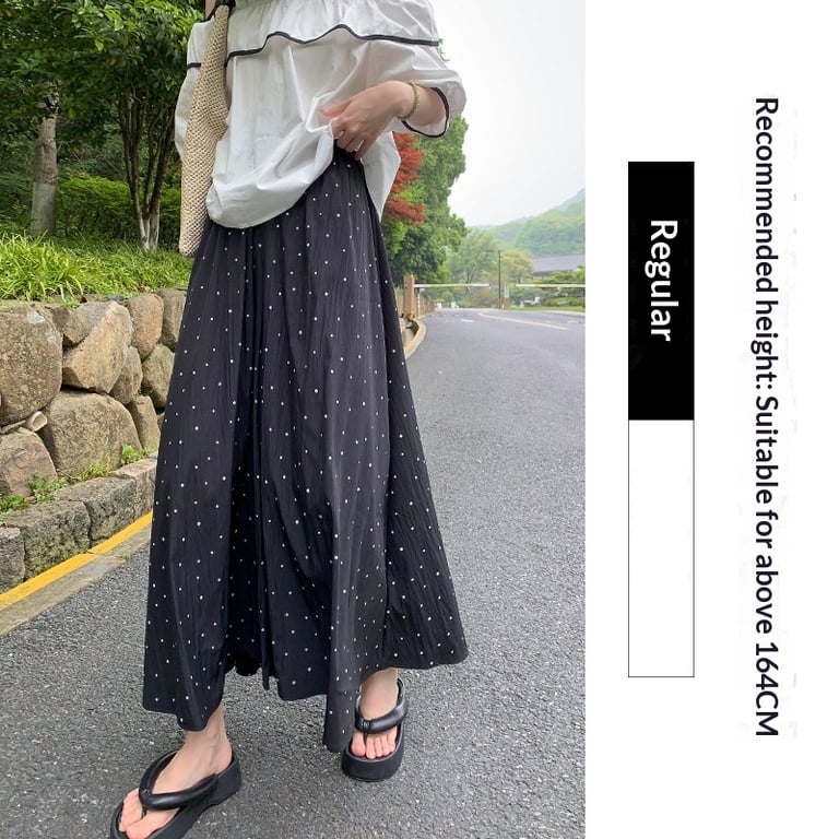 High-Waisted Draping Ice-Silk Wide-Leg Pants | Breathable Summer thumbnail 16