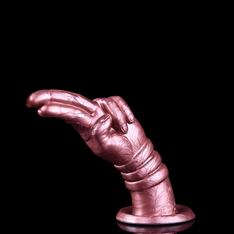 Hand-Shaped Silicone Insertable Toy | Premium Rose Gold Design thumbnail 4