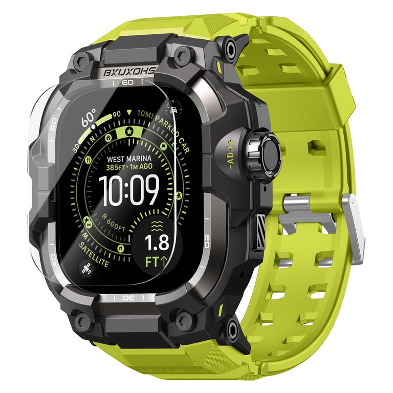 Zinc Alloy Tactical Smartwatch Case with Integrated Band | Military-Grade Protection thumbnail 8