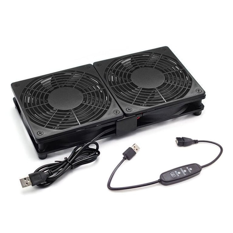 120mm Dual Cooling Fan USB PC Case | Silent Desktop Cooler