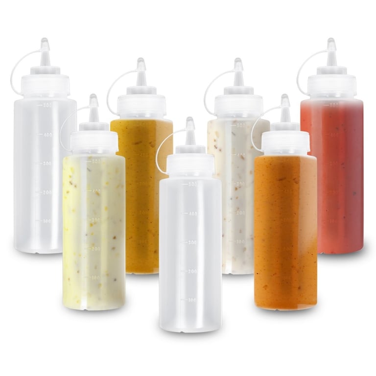 8 Pack Squeeze Sauce Bottles 500ml | Leak-Proof Condiment Dispensers thumbnail 11