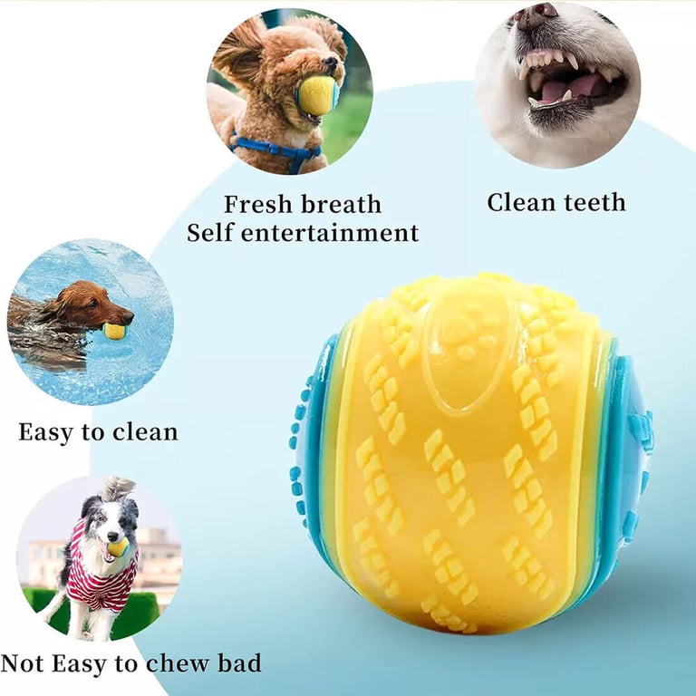 Scooby-Doo Squeaky Dog Balls Set of 8 | Teeth Cleaning Interactive Toys thumbnail 15