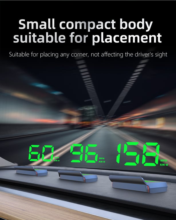 W2 Universal HUD Head-Up Display Car GPS Speedometer | Safe Driving thumbnail 19