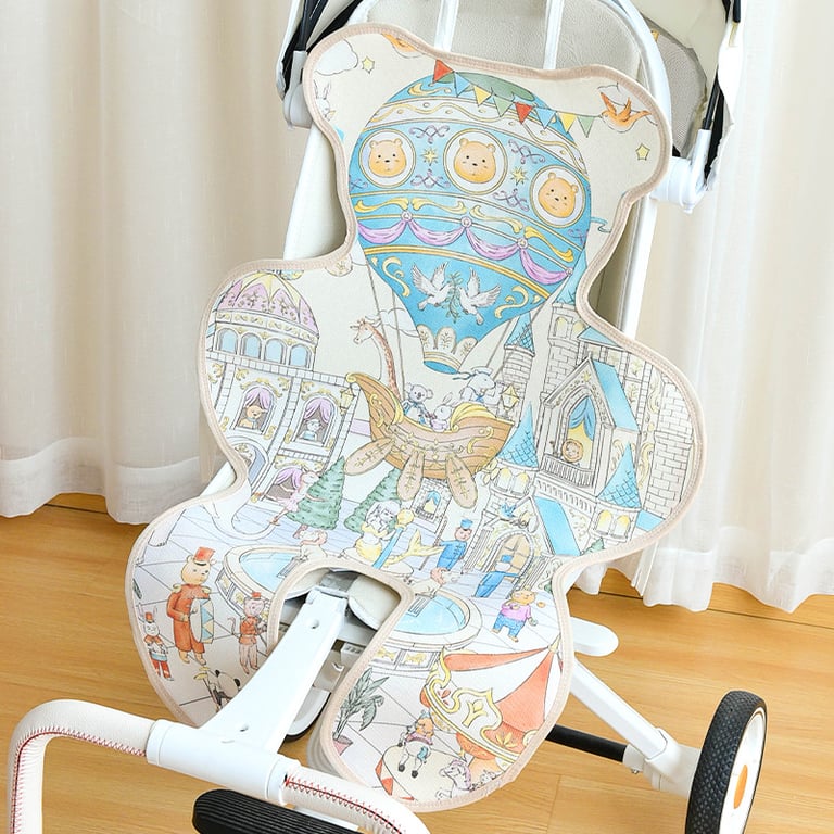 Baby Ramie Tencel Breathable Pad | Stroller & High Chair Liner thumbnail 4