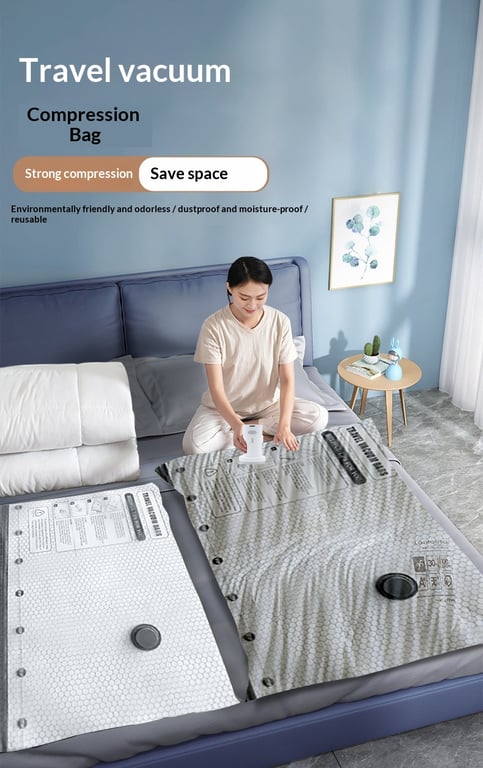 Vacuum Compression Storage Bags With An Electric Pump thumbnail 8