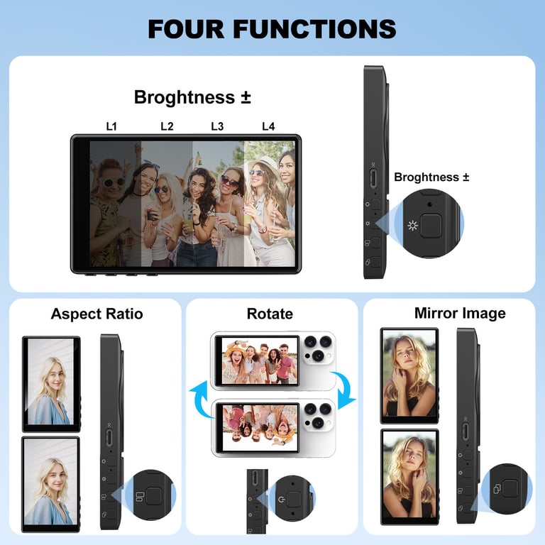 Magnetic Wireless Charging Phone Rear Selfie Projection Device | Captain Fam thumbnail 7