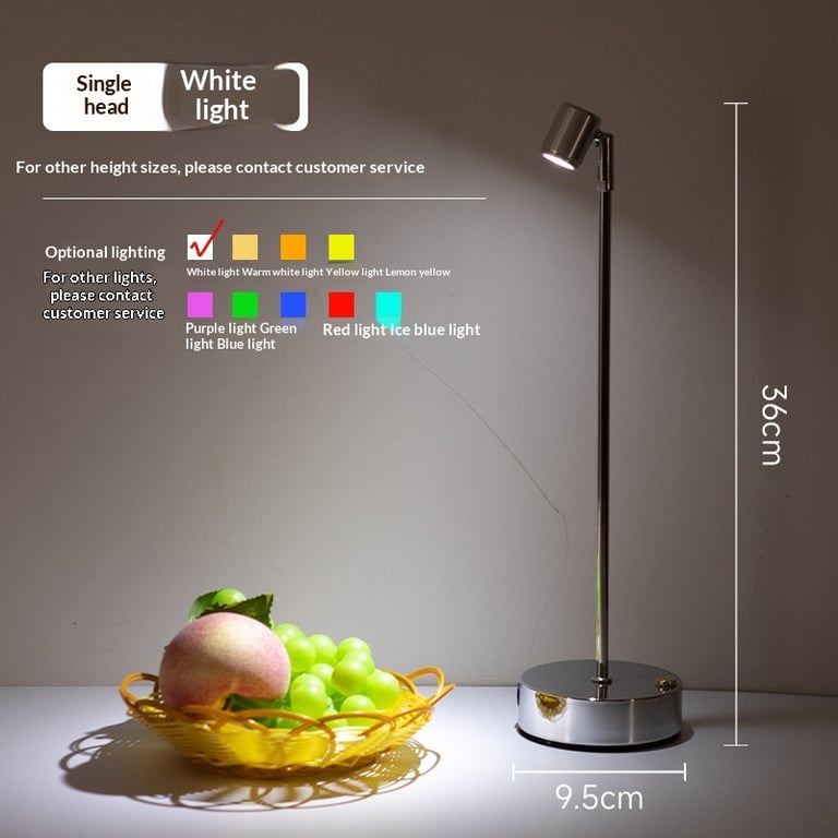 LED Charging Bar Desk Lamp Organizer | Tall Pole Modern Lighting thumbnail 1