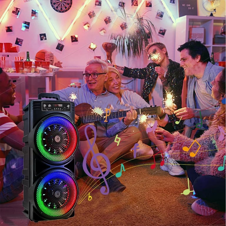 Portable Bluetooth Speaker Subwoofer with Karaoke Mic | Party Bass System thumbnail 10