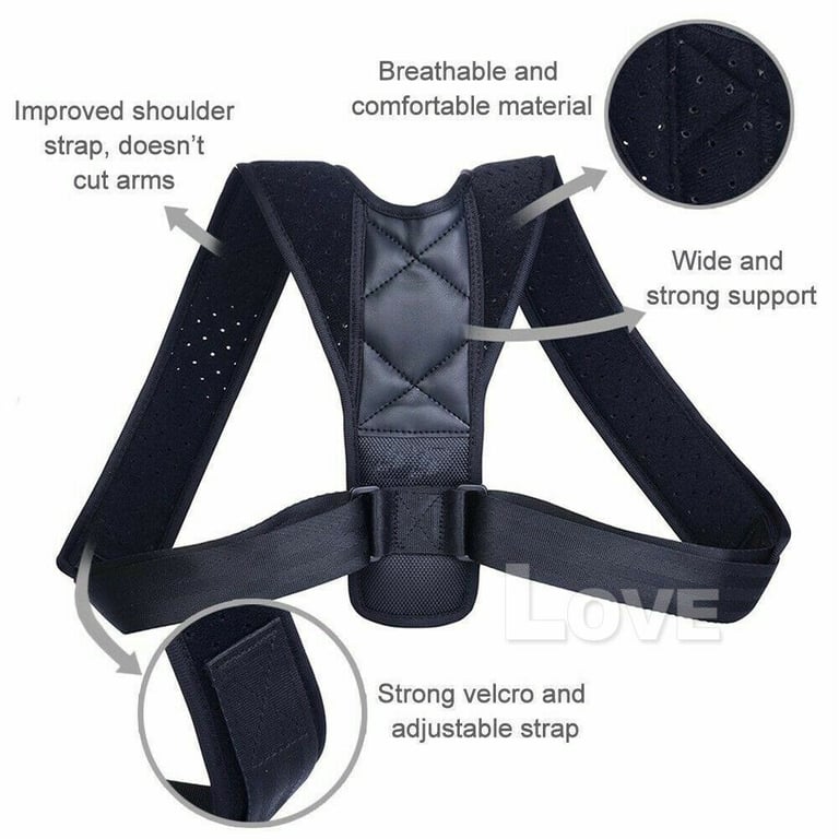 Posture Clavicle Support Corrector Back Straight Shoulders Brace Strap thumbnail 3