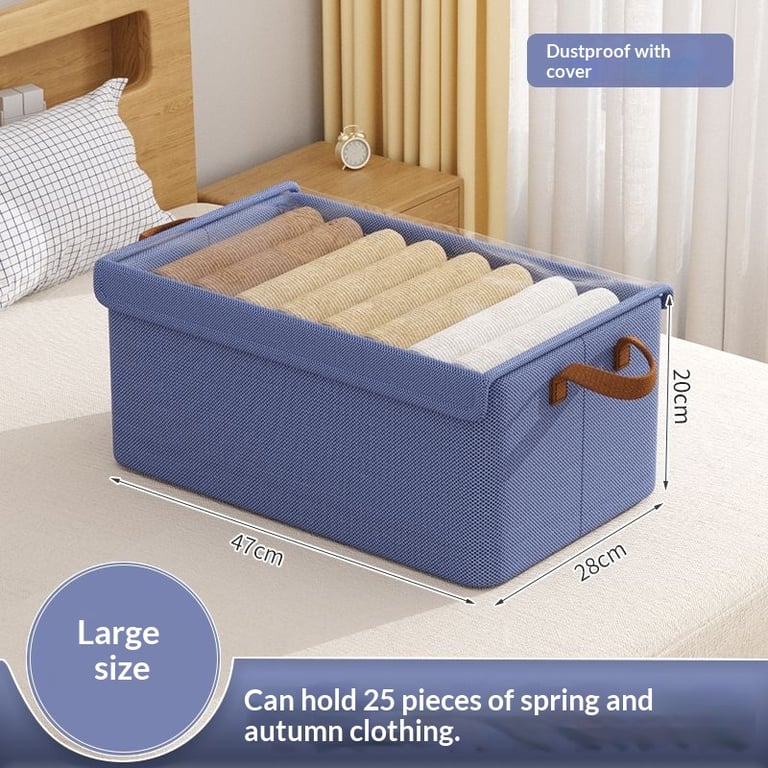 Fabric Clothing Storage Box Organizer | Household Container CA$59.99 thumbnail 3