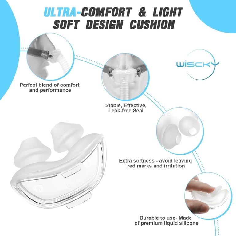 Silicone Nasal Cushion Replacement | Soft Comfort Fit thumbnail 14