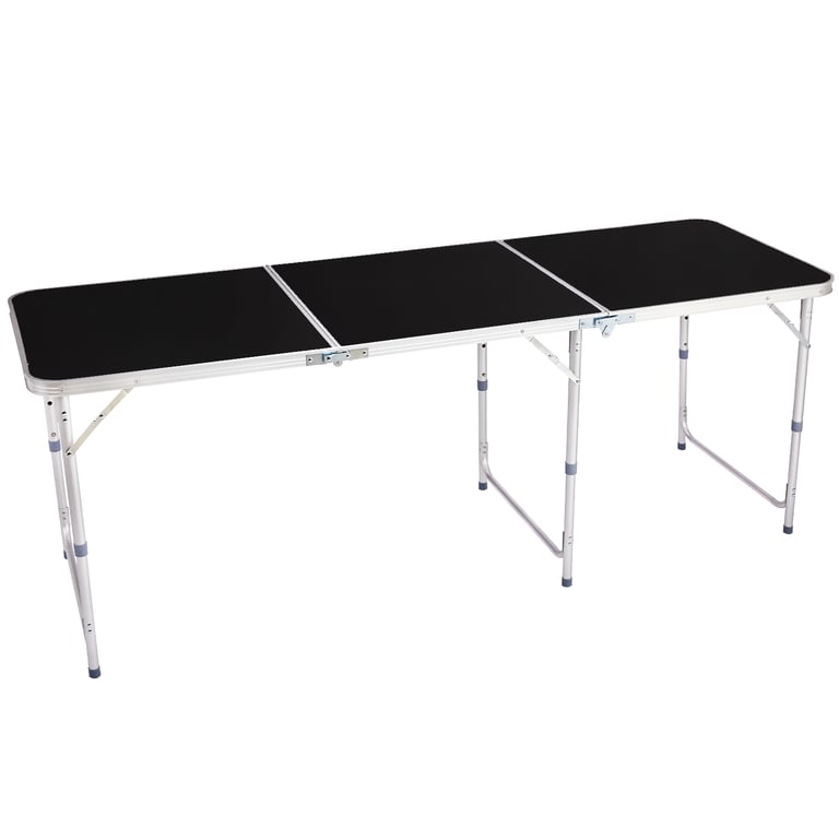 6ft Aluminum Folding Table | Adjustable Height Portable Camping Picnic Desk thumbnail 3