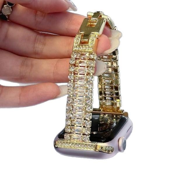 Shiny Zircon Metal Watch Band for Apple Watch Series 10, 11, Ultra thumbnail 2