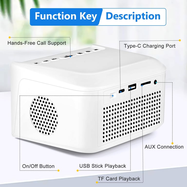 Digital Alarm Clock Radio with Bluetooth Speaker | USB Charging thumbnail 5