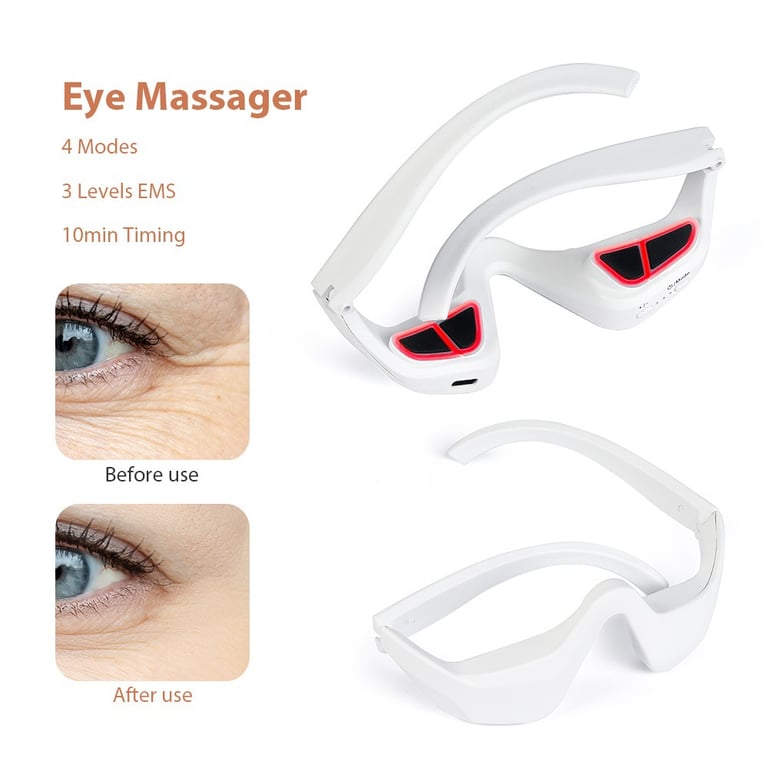 Red Light Therapy Eye Massager Glasses | Fatigue & Dark Circle Relief thumbnail 5
