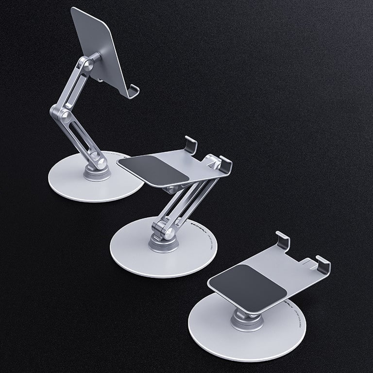 Aluminum Alloy Tablet Stand | Adjustable Desktop Holder for iPad & Phone