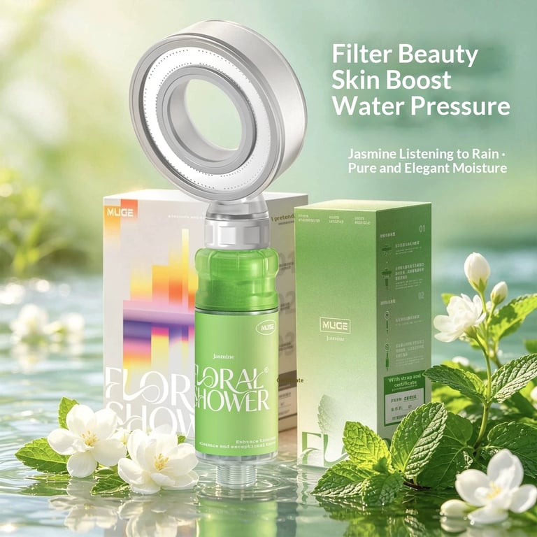 Aromatherapy Pressurized Showerhead Filter | Spa Shower Experience thumbnail 2