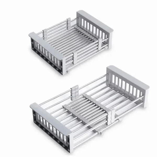 Adjustable Immersion Sink Dish Drying Rack | Stainless Steel Home & Kitchen thumbnail 8