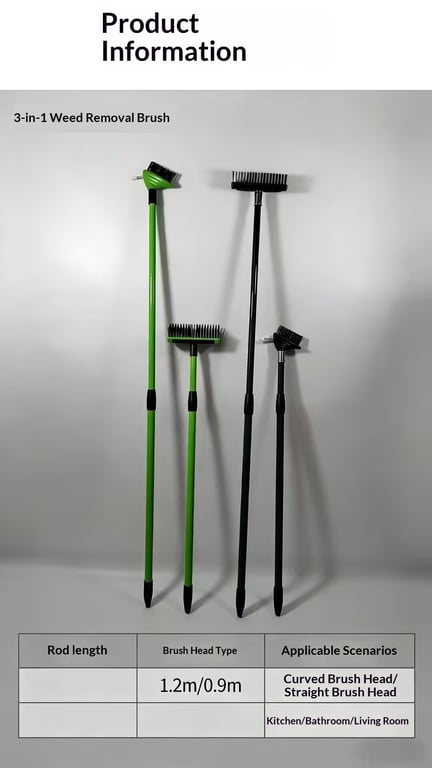 Telescopic Iron Rod Brush with Multi-Head System | Extendable Reach thumbnail 12