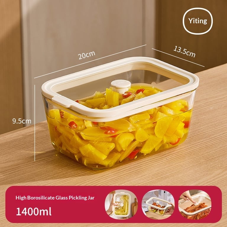 Kimchi Glass Airtight Storage Container with Exhaust Valve | Canada thumbnail 7