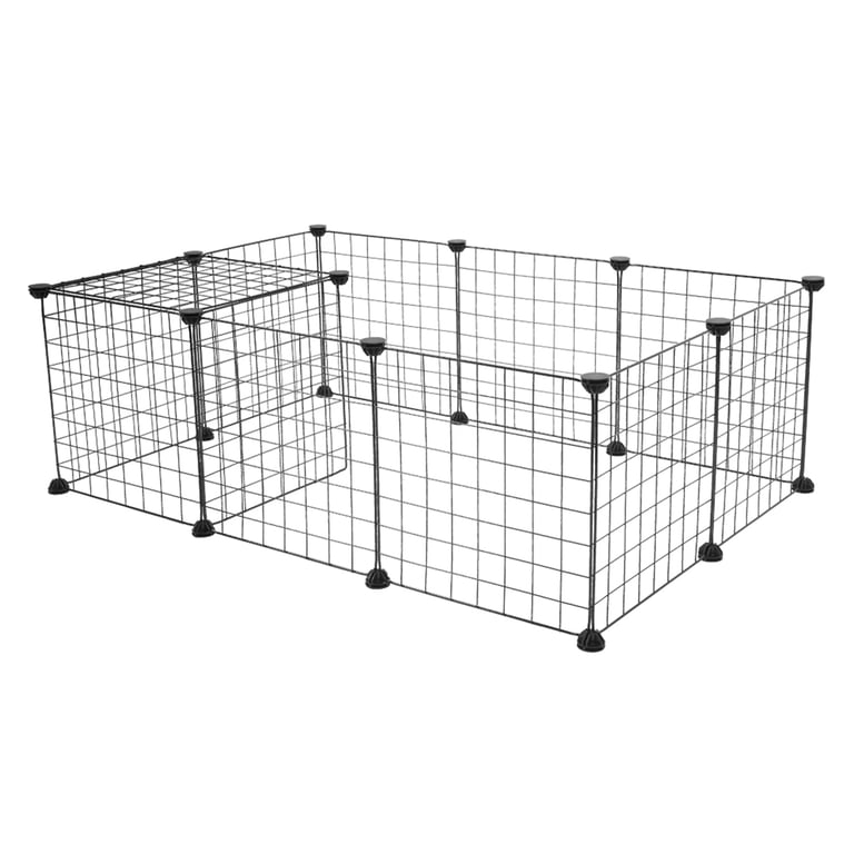 Portable Pet Playpen for Guinea Pigs & Rabbits | Metal Wire Cage thumbnail 13