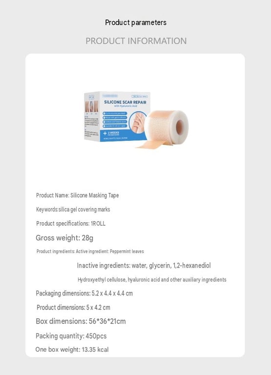 Silicone Scar Cover Patch | Thin, Breathable, Hyaluronic Acid thumbnail 13