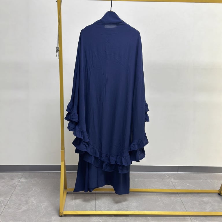 Women's Middle Eastern Robe Set with Attached Hijab | Modest Dress thumbnail 14