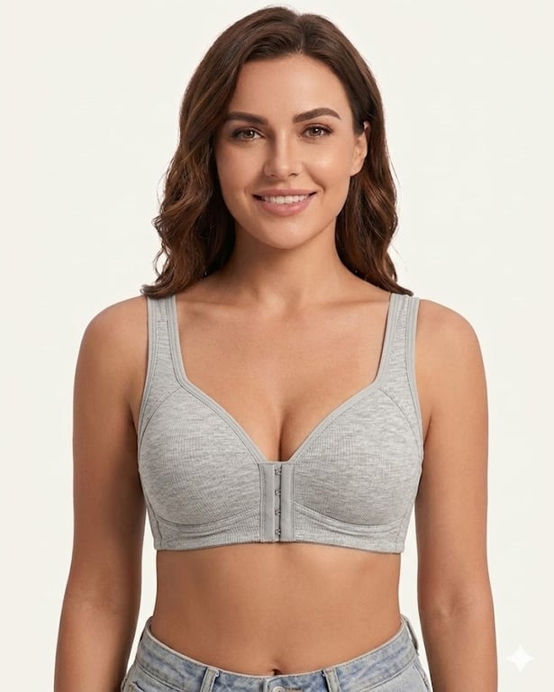 Easy-On Front Closure Wireless Support Bra thumbnail 11