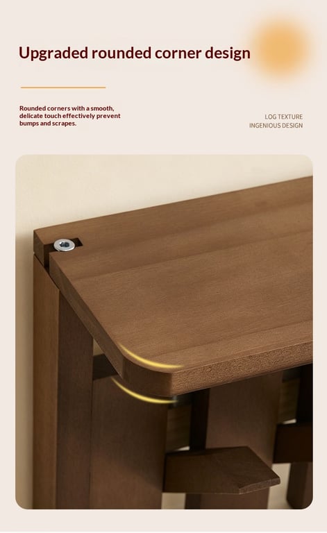 Solid Wood Coat Rack with Piano Keys | Modern Wall Mount Storage thumbnail 17