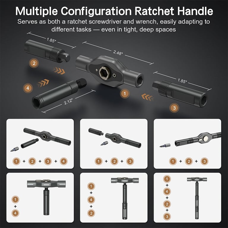42-in-1 Magnetic Screwdriver Set | Professional Ratchet Tool Kit thumbnail 18
