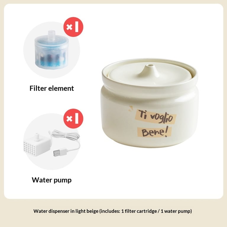Cat Ceramic Automatic Circulating Filter Water Dispenser | Home & Kitchen thumbnail 14