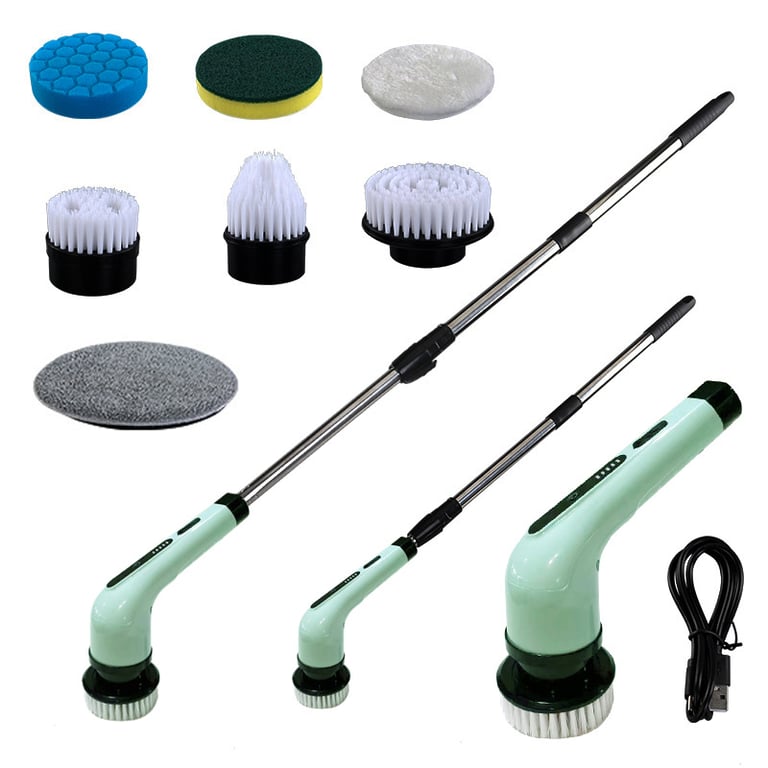 Electric Cleaning Brush with Extendable Handle | Cordless Scrubber thumbnail 10