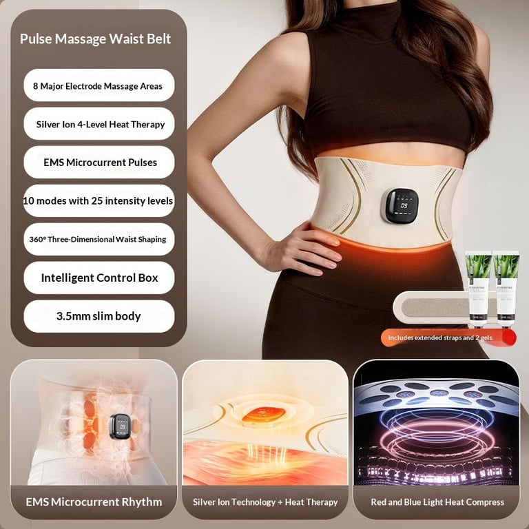 Low-Current Heating Lumbar Massage Device | EMS Waist Belt thumbnail 20