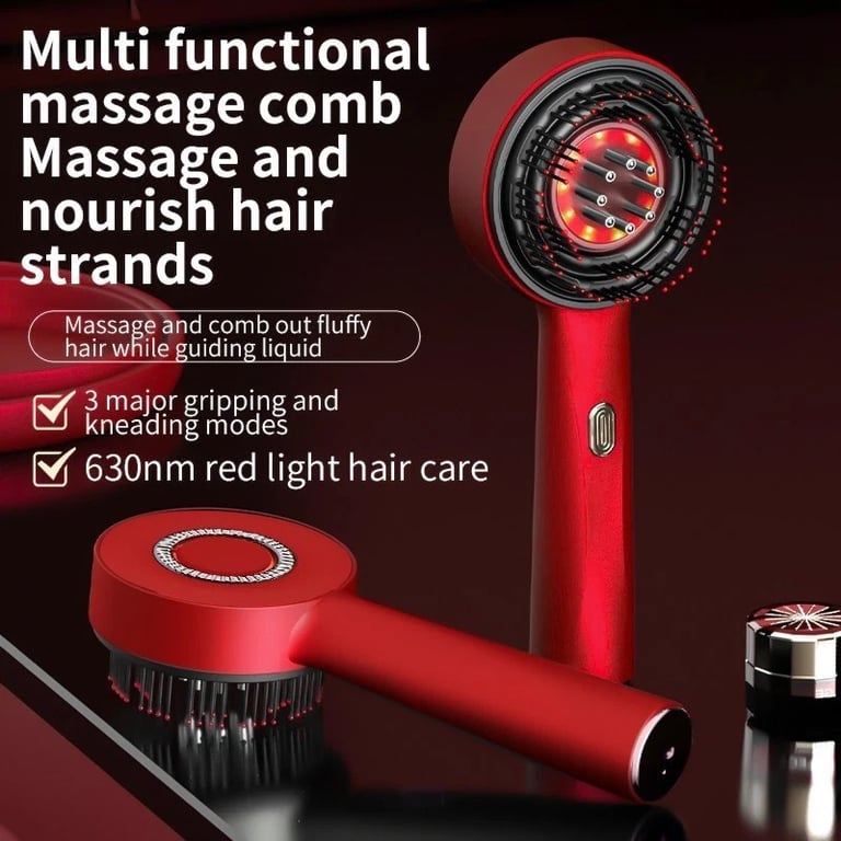 Electric Scalp Massage Comb | Vibrating Hair Brush thumbnail 6