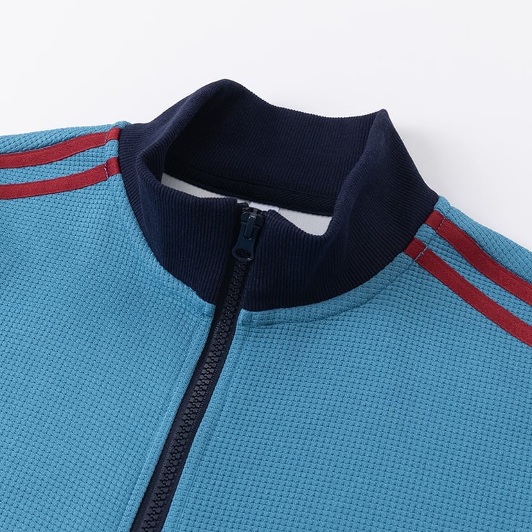 Striped Stand-Neck Preppy Retro Casual Sports Jacket | CA$79.99 thumbnail 1
