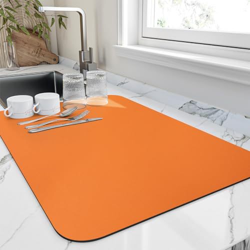 Diatomaceous Earth Kitchen Counter Drying Mat | Heat-Resistant Absorbent Pad thumbnail 11
