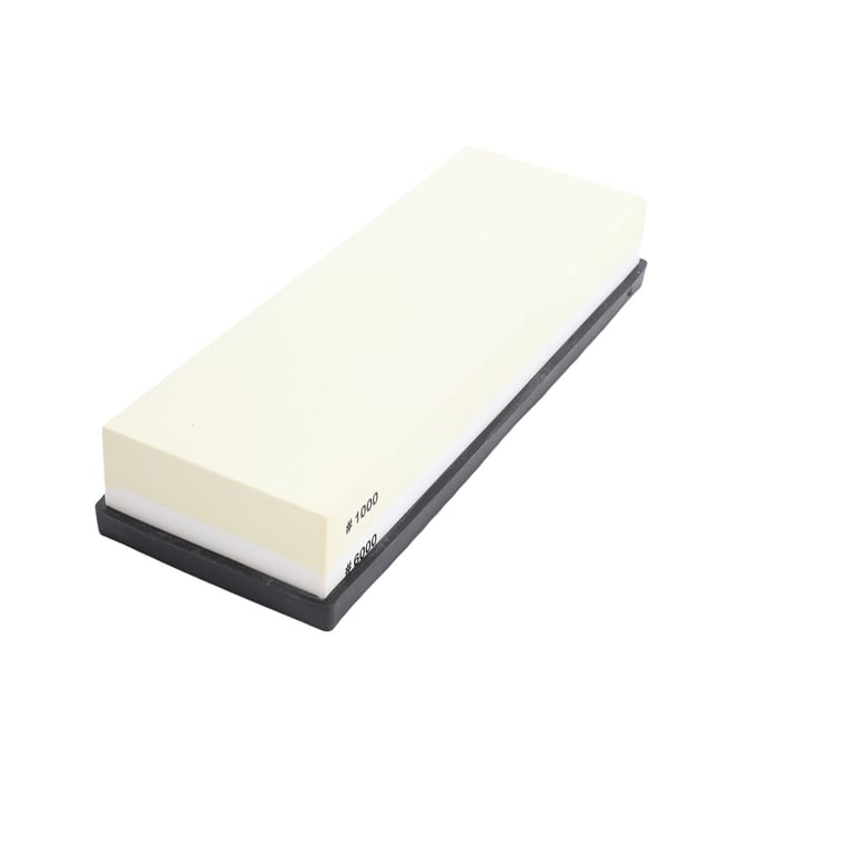 Sharpening Stone Light Yellow White Dual Sided 10 0 0 6000 Grit Wet Stone With Anti Slip Base For Kitchen Woodworking thumbnail 2