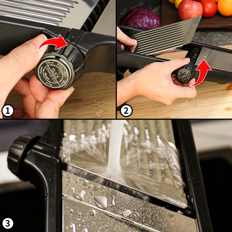 Professional Mandoline Slicer Stainless Steel | Vegetable Fruit Cutter thumbnail 10