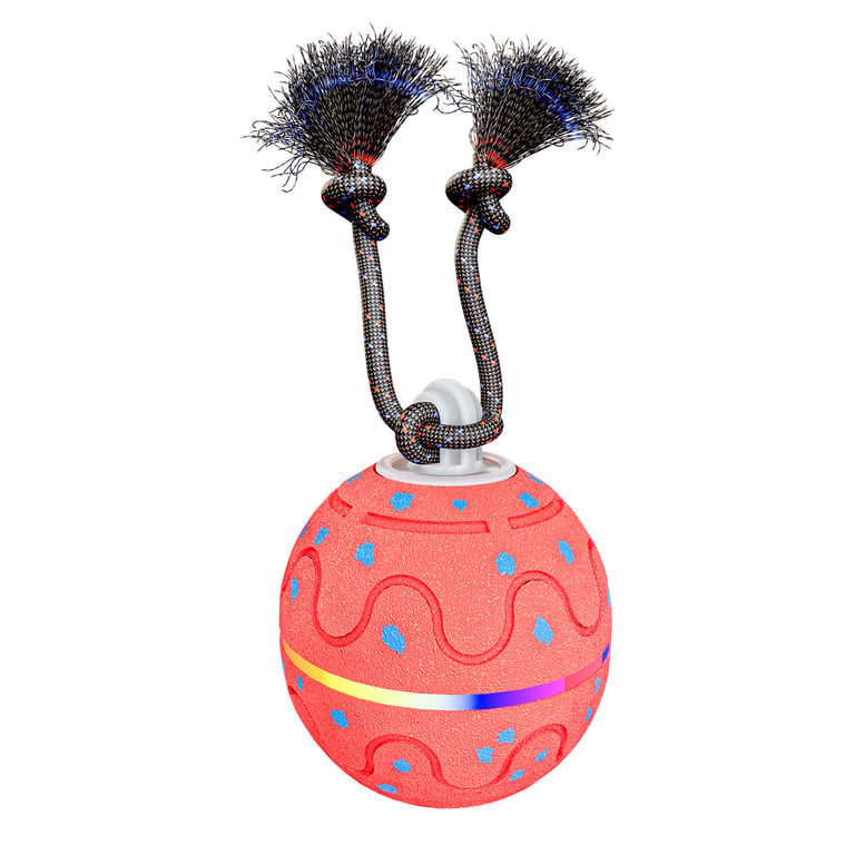 Smart ETPU Pet Toy Ball with Sound, Light & Dog Leash | Interactive thumbnail 3