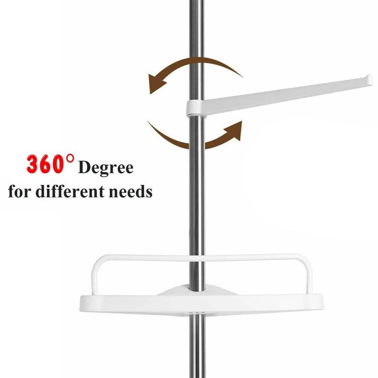 4-Tier Telescopic Bathroom Corner Shelf Rack | Shower Caddy Organizer thumbnail 6