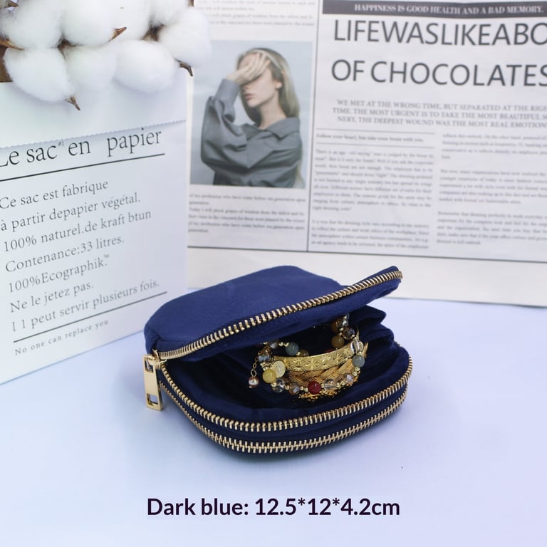 Velvet Bracelet Storage Jewelry Bag | Compact Travel Organizer thumbnail 6