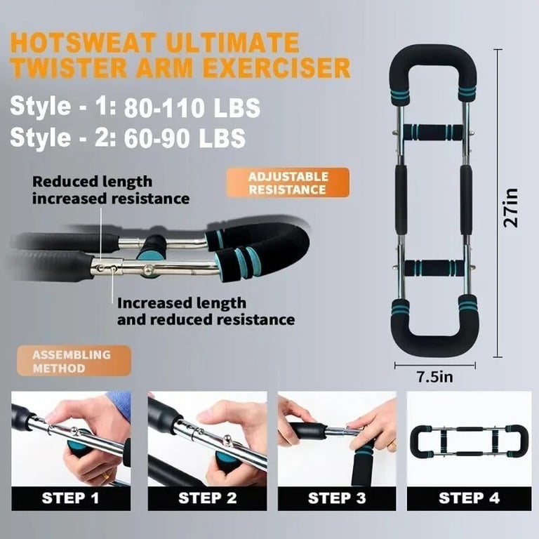 Adjustable Shaker Twister Arm Trainer | Chest Expander Workout thumbnail 15