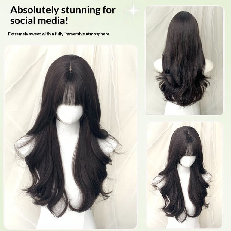 Full-head Wig With Voluminous Styling For Face Shape Enhancement thumbnail 6