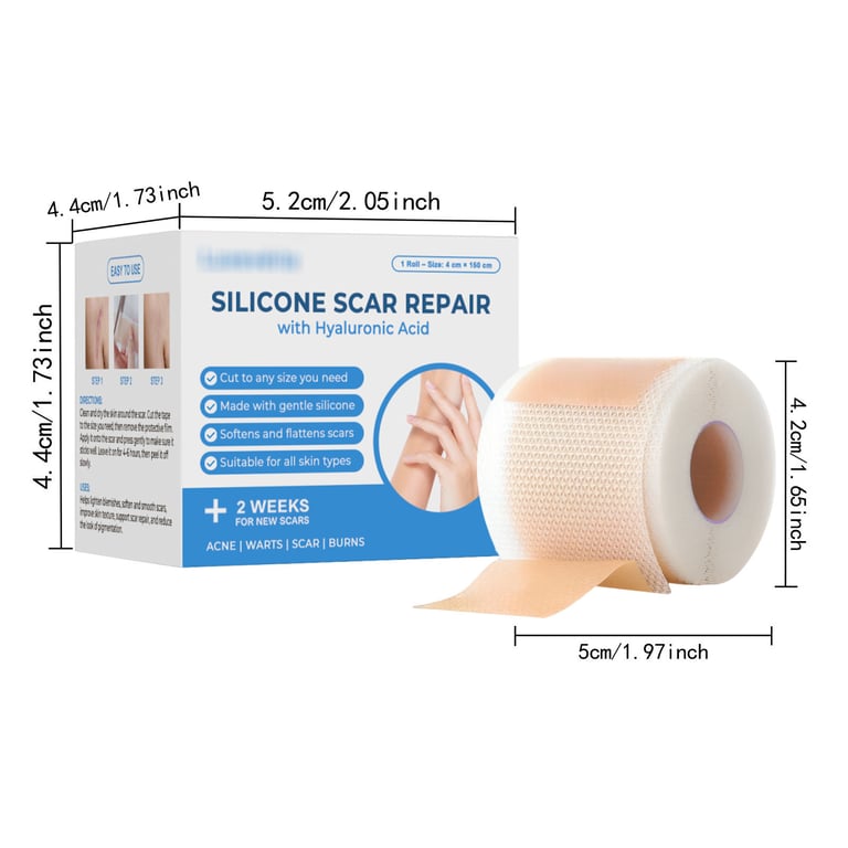 Silicone Scar Cover Patch | Thin, Breathable, Hyaluronic Acid thumbnail 8