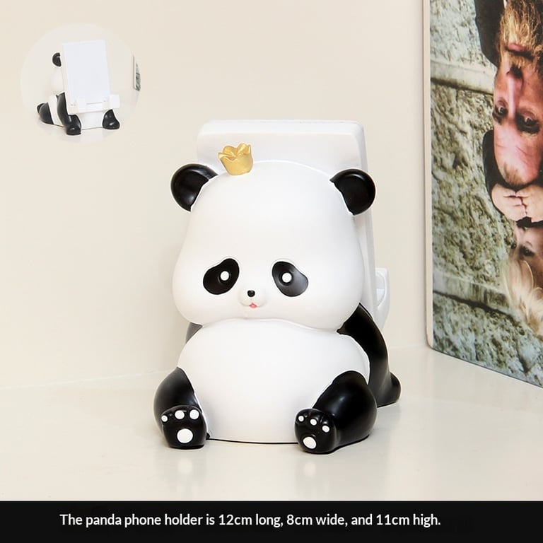 Cute Panda Phone Holder Stand | Decorative Desk Accessory Canada thumbnail 7