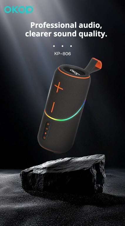 KP-806 Portable Bluetooth Speaker | Home & Kitchen Audio with RGB Lighting thumbnail 12