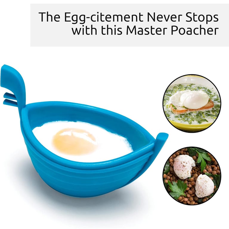 Silicone Egg Poacher Gondola Boat | Easy Poached Eggs Canada thumbnail 4