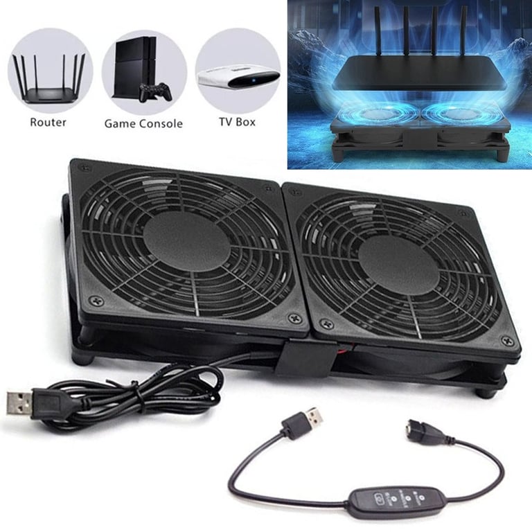 120mm Dual Cooling Fan USB PC Case | Silent Desktop Cooler thumbnail 8