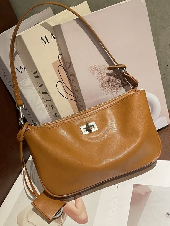 Top-Grain Vegetable-Tanned Leather Kelly Bag | Genuine Cowhide thumbnail 4