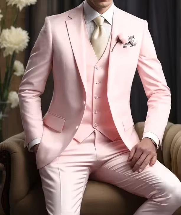 Elegant Business Banquet Suit Set For Men | Three-Piece Formal Wear thumbnail 3